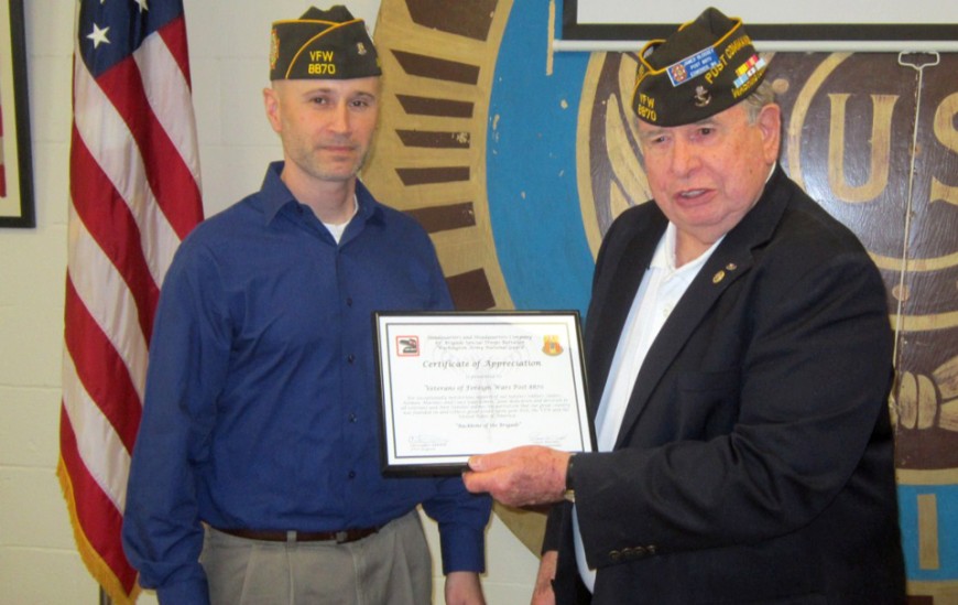 Army National Guard Battalion Recognizes Post—Fred Apgar
