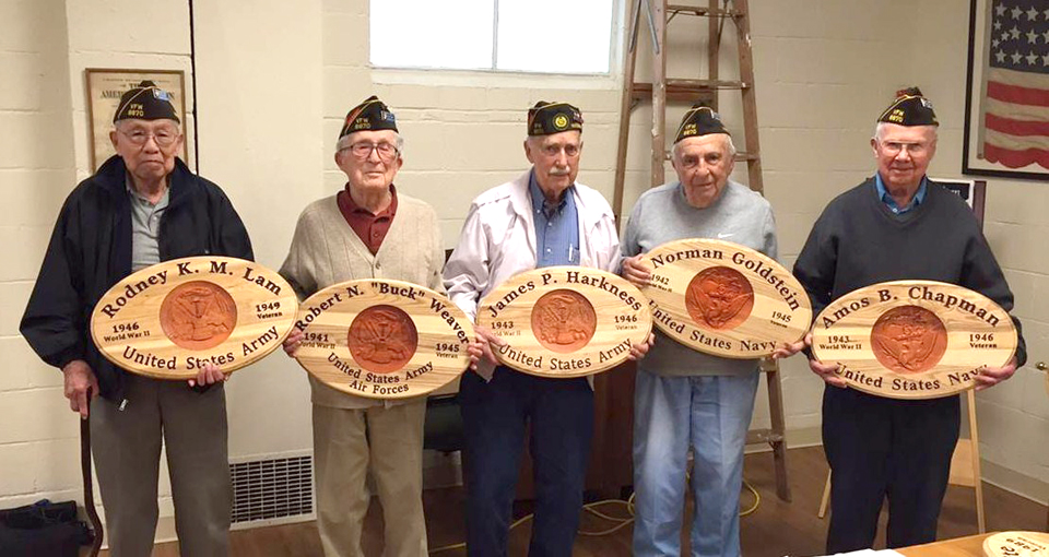 WWII Veterans Recognized With Plaques For Service - VFW Post 8870 And ...