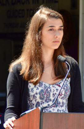 Olivia Olson Reads her Voice of Democracy Essay on Memorial Day