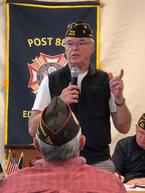 Post Chaplain Dan Doyle Speaks on VFW Honor Guard