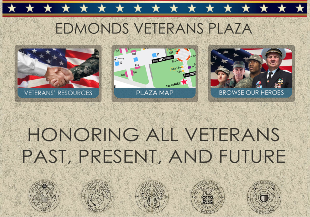 Edmonds Veterans Plaza Kiosk Up & running