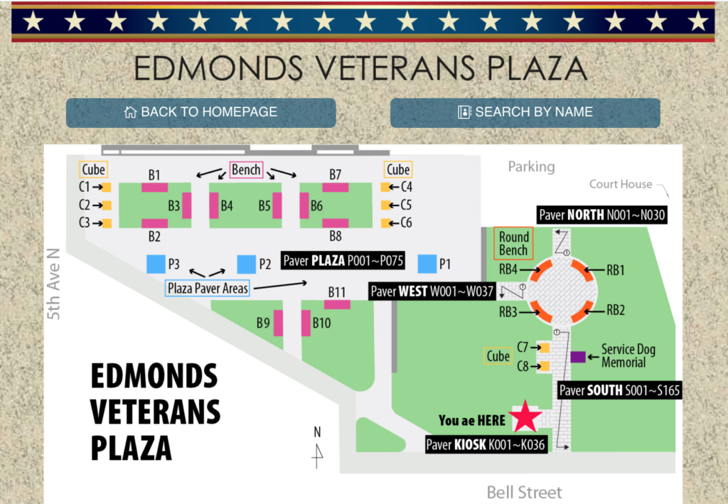 Edmonds Veterans Plaza Kiosk Up & running