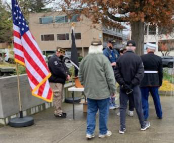 Veterans Day Observance at the Edmonds Veterans Plaza 