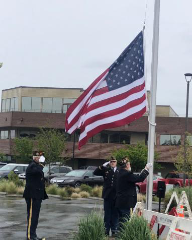 VFW Conducts Flag Ceremony at Senior Center Ribbon Cutting