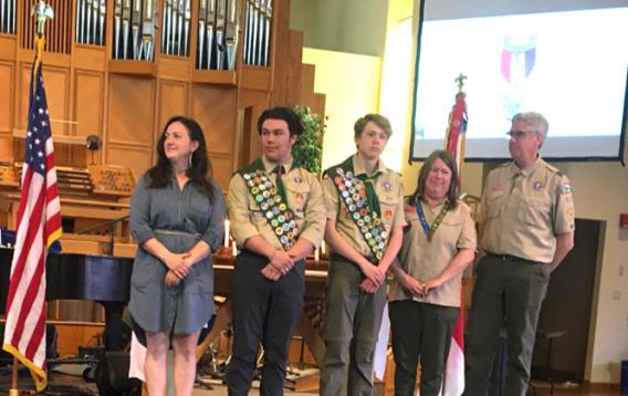 Post Recognizes New Eagle Scouts
