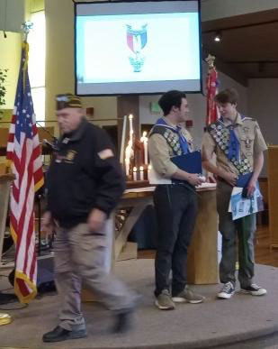 Post Recognizes New Eagle Scouts